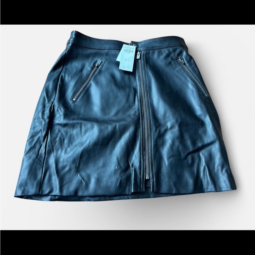 Hollister NWT Black vegan lined faux leather  Skirt